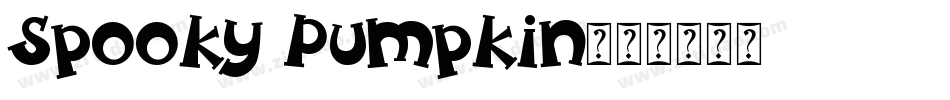 Spooky Pumpkin字体转换